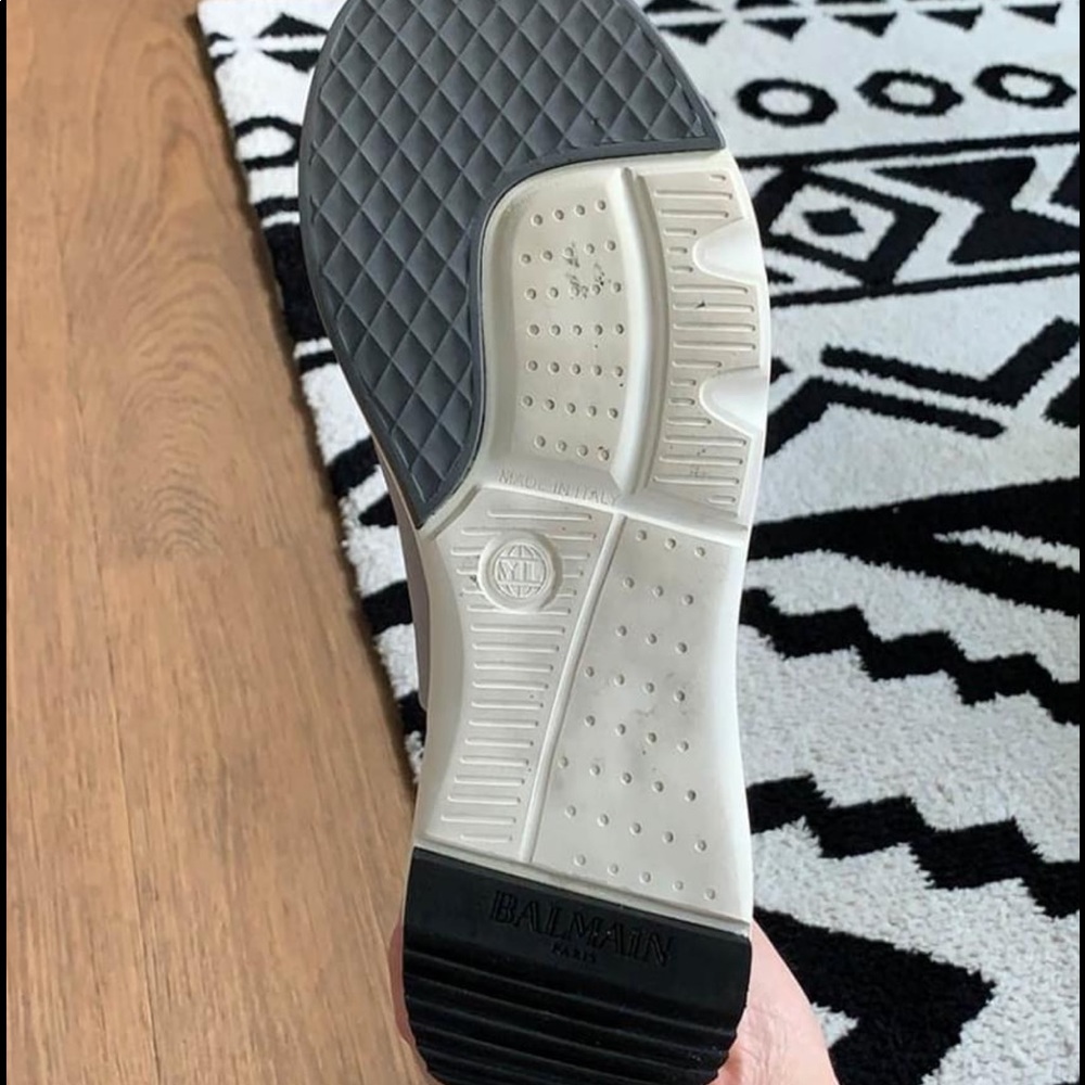 WORN ONCE BALMAIN Sneakers (s 8) with box!!! - Picture 6 of 14